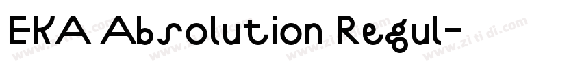 EKA Absolution Regul字体转换
